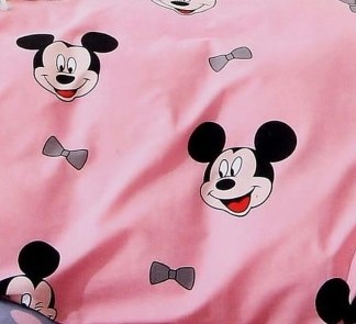 240 TC Microfiber Double printed Bedsheet (Pack of 1, Light Pink)